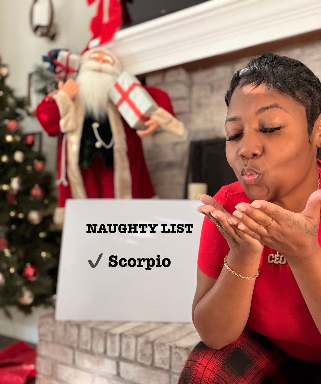 Premium Santa’s Naughty Scorpio PJ Set