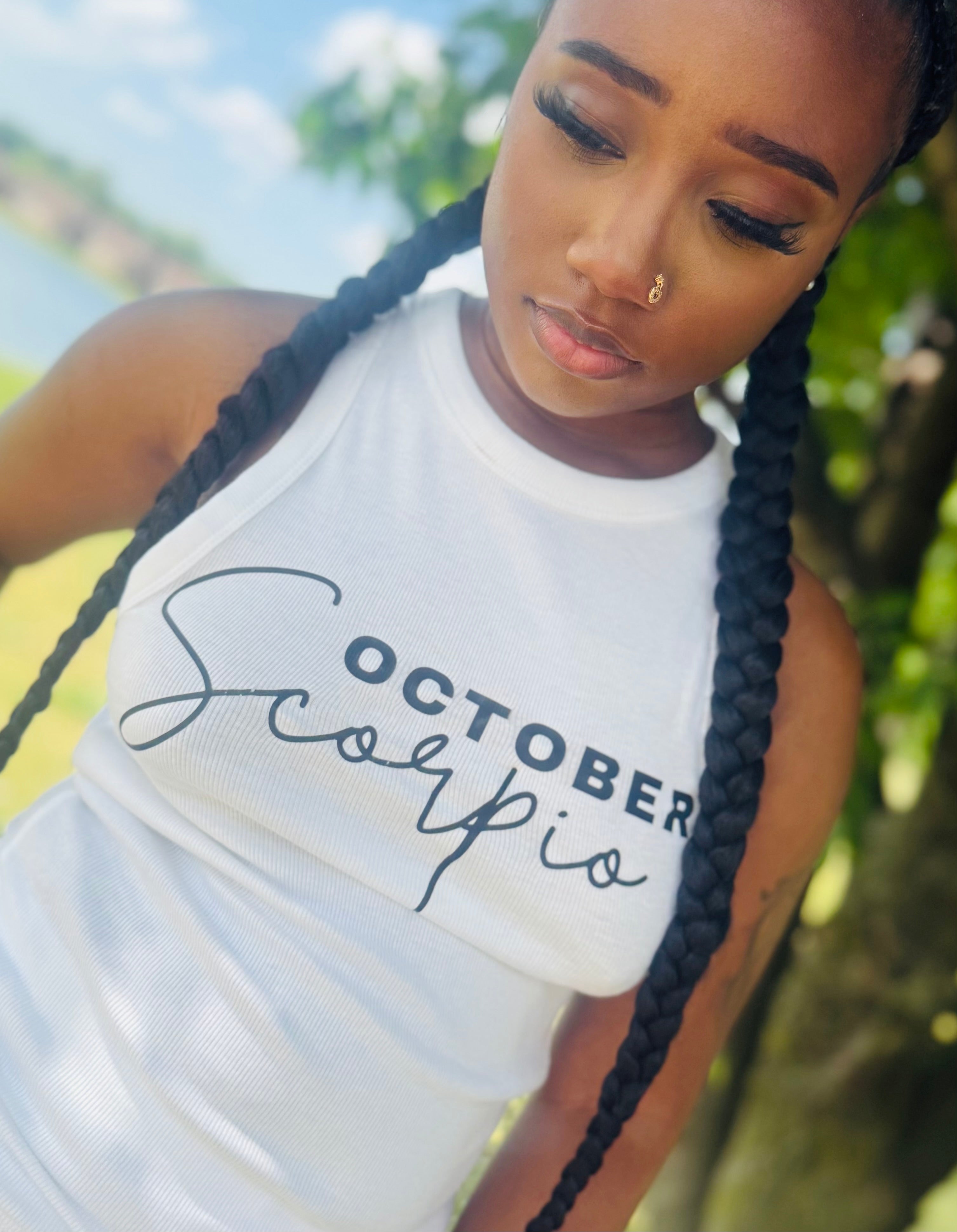 Premium October Scorpio Tank Top