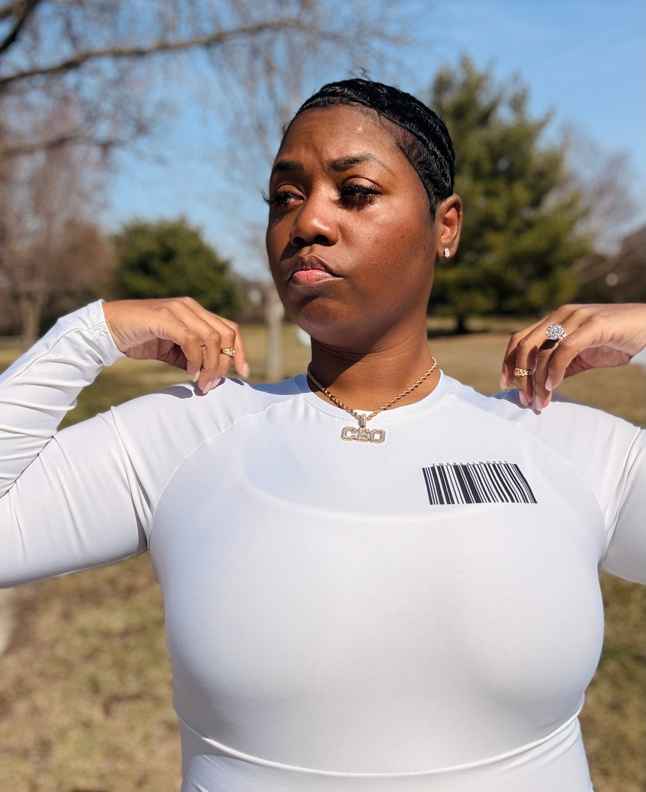 Premium Bitch I’m a Scorpio long-sleeve Crop Top