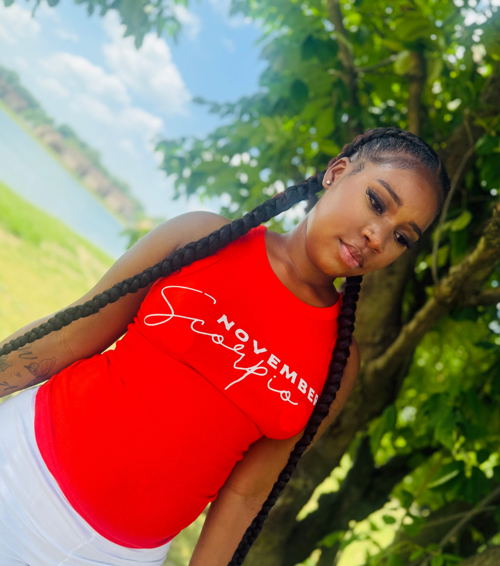 Premium November Scorpio Tank Top