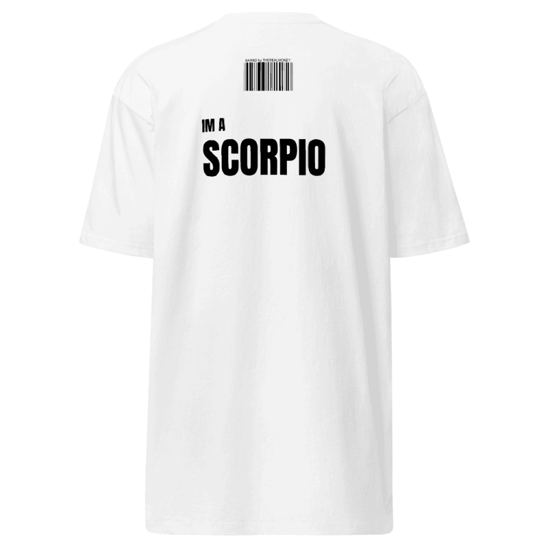 Premium  Unisex November Scorpio Heavyweight Tee - White