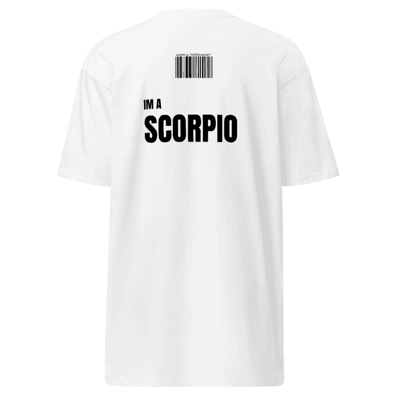 Premium Unisex October Scorpio Heavyweight Tee - White