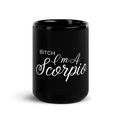 Premium Scorpio Black Glossy Mug
